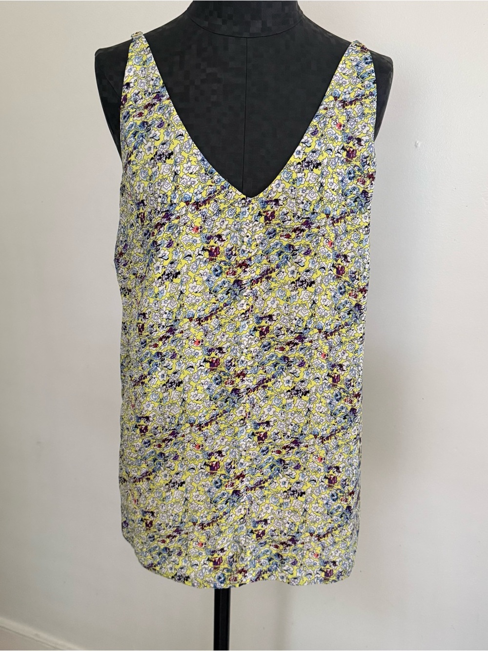 CAbi Colorful Floral V Neck Tank Top